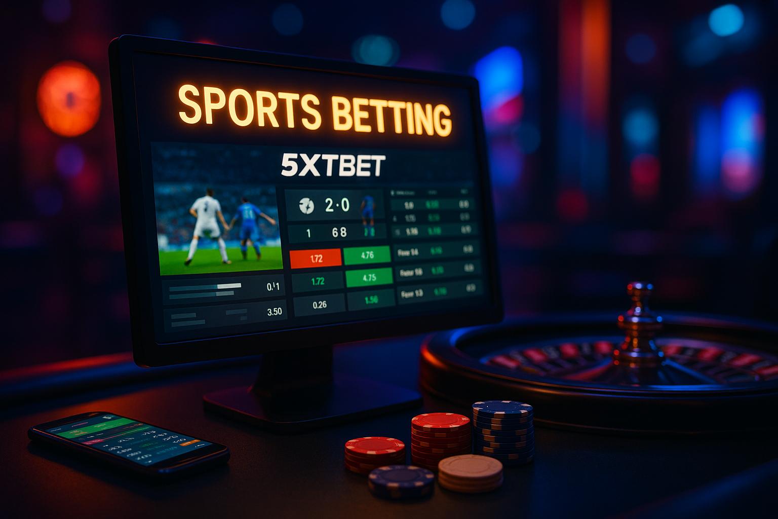 Aposte em apostas esportivas no cassino online 5XTBET