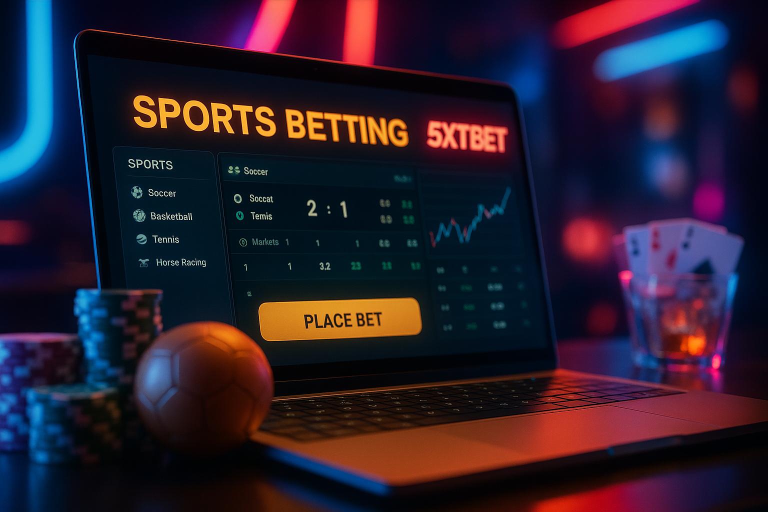 Apostas esportivas no cassino online 5XTBET